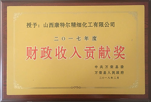 財(cái)政收入貢獻(xiàn)獎