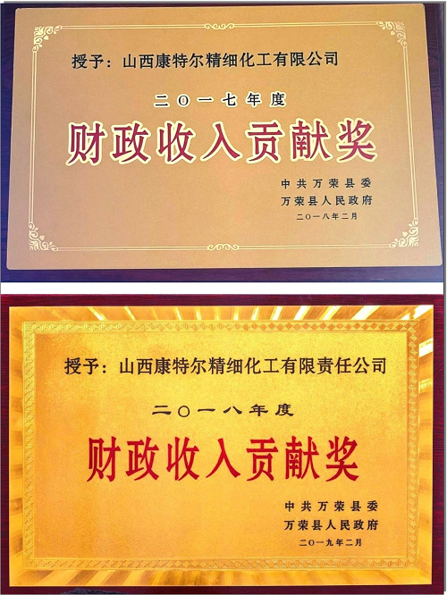 財(cái)政收入貢獻(xiàn)獎